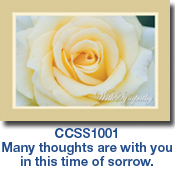 CCSS1001 White Rose Sympathy